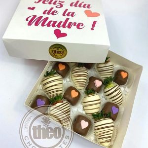 Caja con Fresas y Marshmallows “Feliz Día De La Madre”