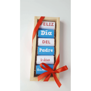 Caja De Madera Con 6 Mini Barras