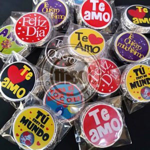Monedas de chocolate personalizadas