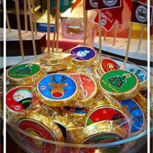 Moneditas de chocolate navidad