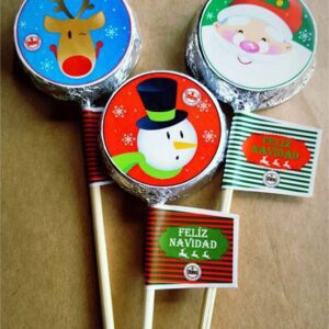 Paleta de chocolate de navidad