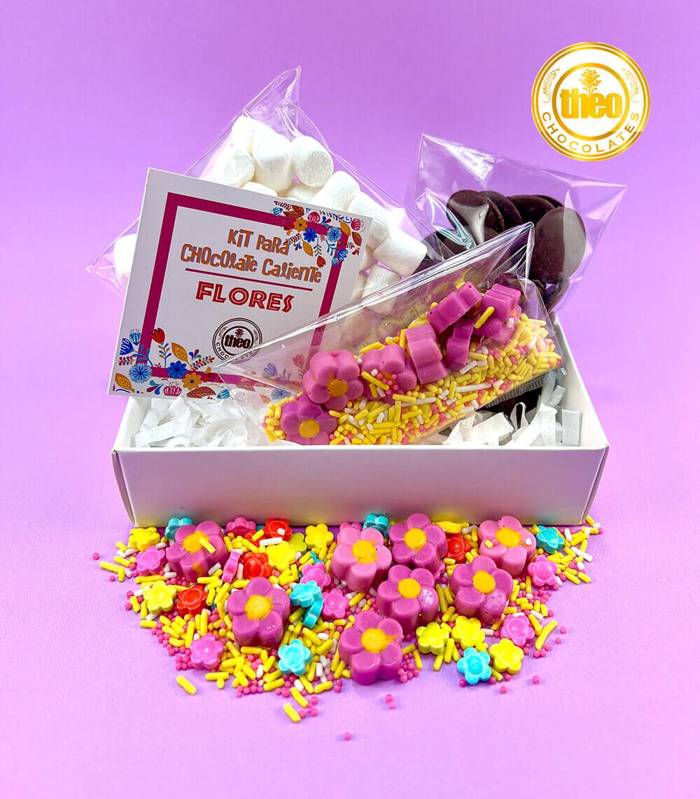 Kit para hacer Chocolate Caliente flores