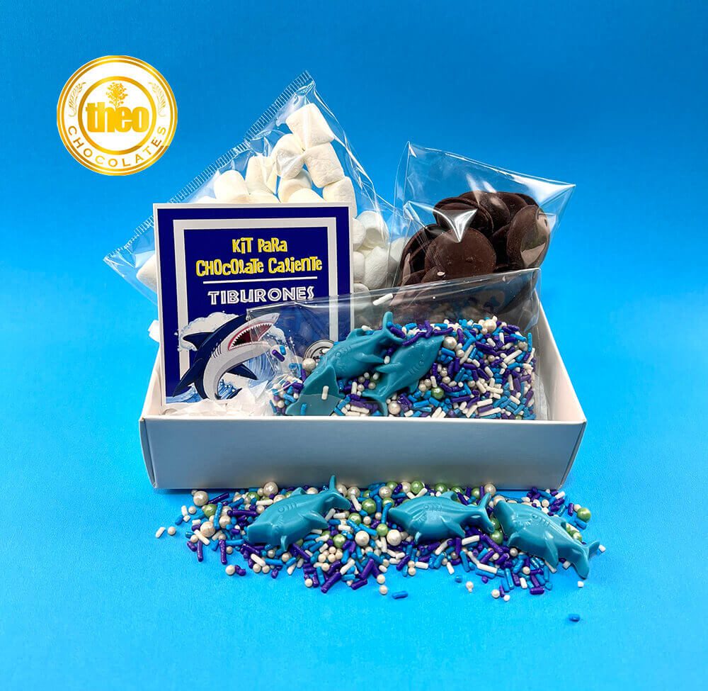 Kit para hacer Chocolate Caliente tiburones