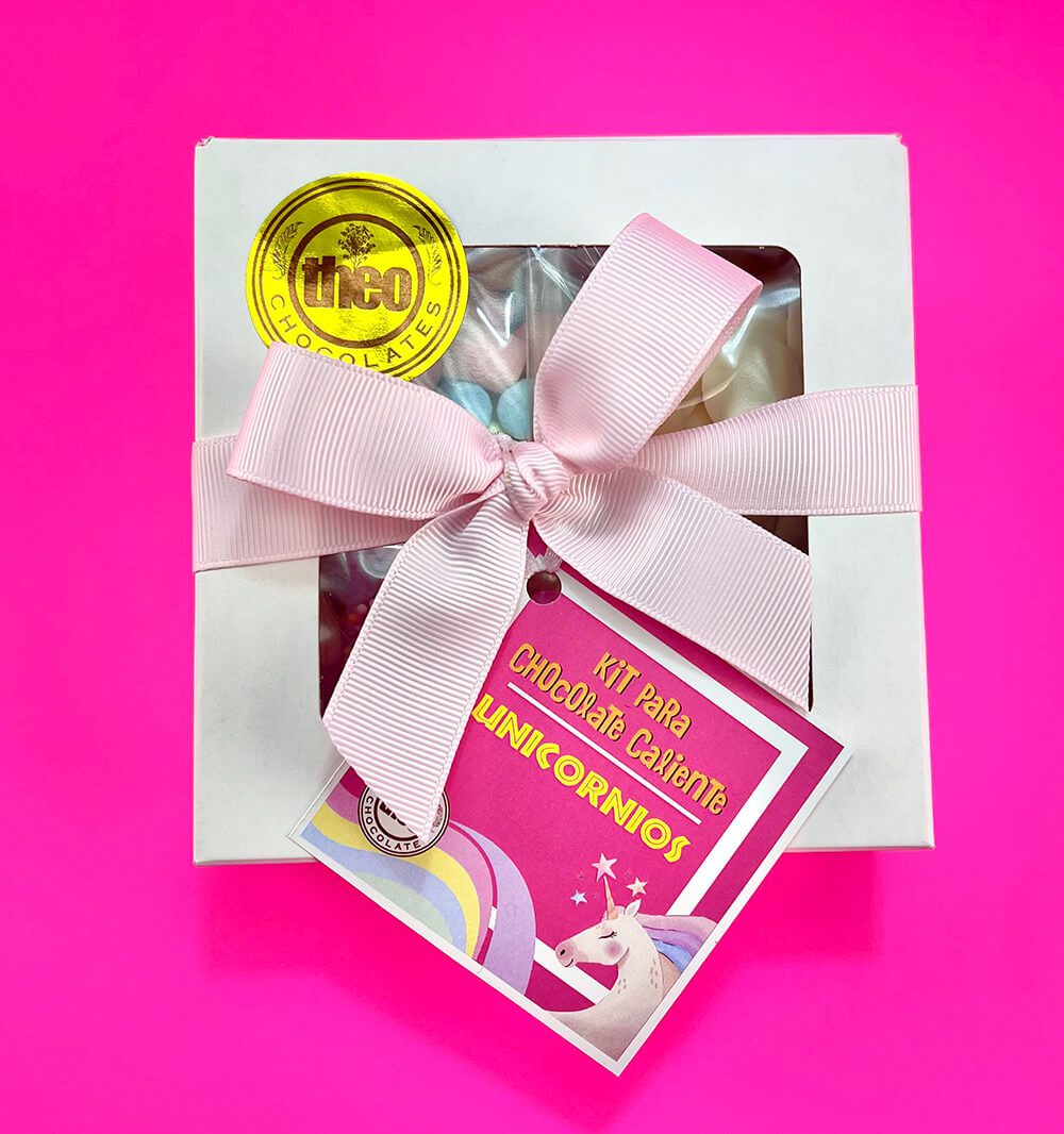 Kit para hacer Chocolate Caliente unicornios caja cerrada