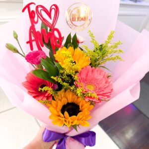 ramo girasoles y gerberas