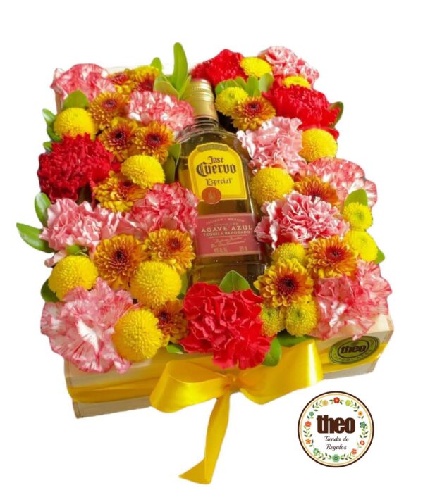 Caja-con-flores-y-Tequila