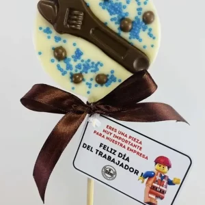 Paleta de chocolate con herramientas