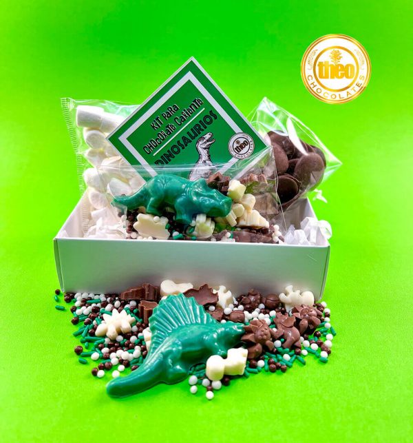 Kit para hacer Chocolate Caliente dinosaurios