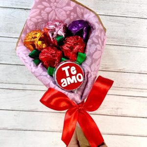 Ramo rosas de chocolate Te Amo