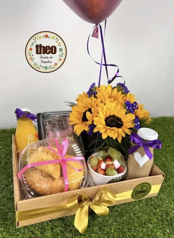 Desayuno-con-girasoles
